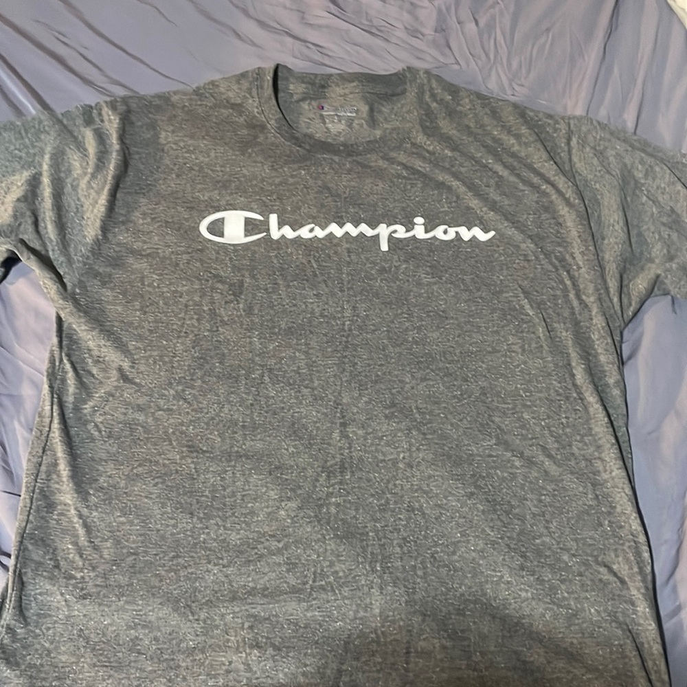 gray champion tee